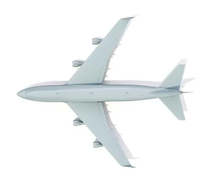 Plane on white Stock Illustration