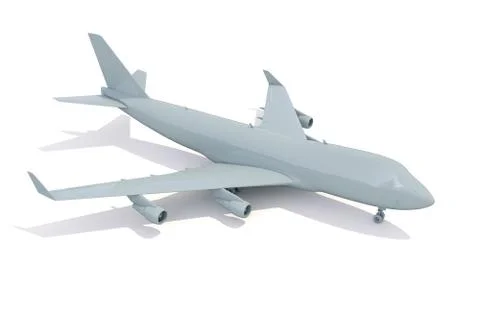Plane on white Stock Illustration