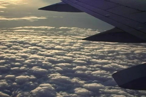 Plane-window-1 Stock Footage