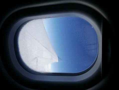 Plane window 库存照片