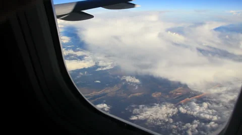Plane window pov Stock-Footage 39121698