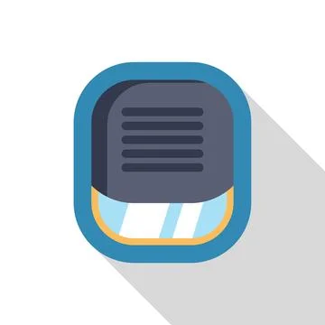 Plane window showing closed window blind at night Stock Illustration