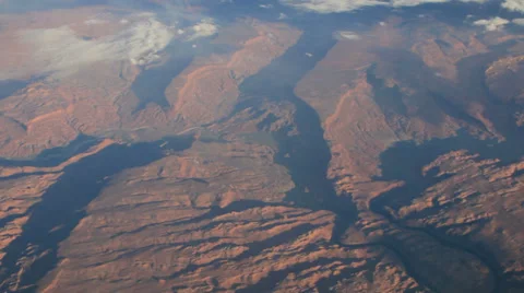 Plane window view of canyon Stock-Footage 39115148