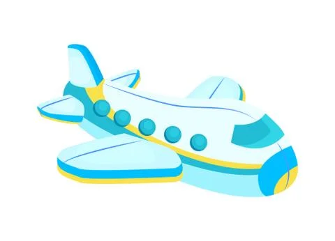 Plane with Windows Toy Icon Vector Illustration Illustrazione stock