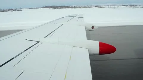 Plane wing Vídeos de archivo 16392262
