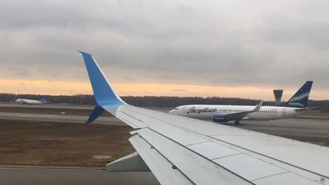 Plane wing move toFly02 IMG 6444 Stock Footage 108083129