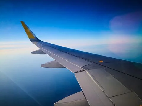 Plane wing Foto stock