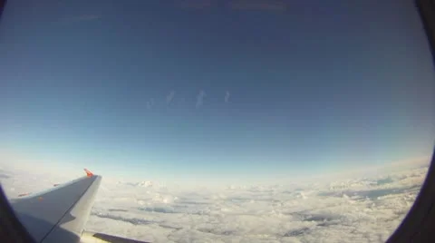 Plane Wing - Timelapse Stockbeeldmateriaal 8851573
