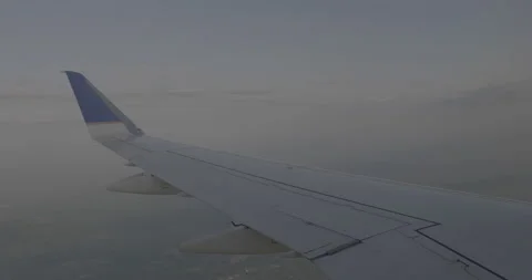 Plane Wing View Stock Footage 168113751