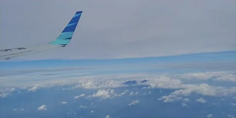 Plane Wings Short Timelapse Stock Footage 144159488