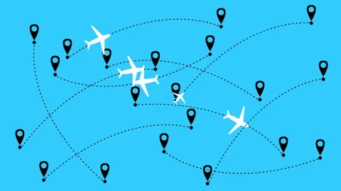 Planes blue Stock Footage 141999316