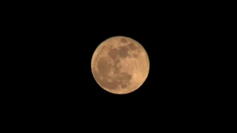 Planes fly past full moon Stock Footage 78816636