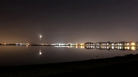 Planes flying overhead- timelapse Stock Footage 45700359