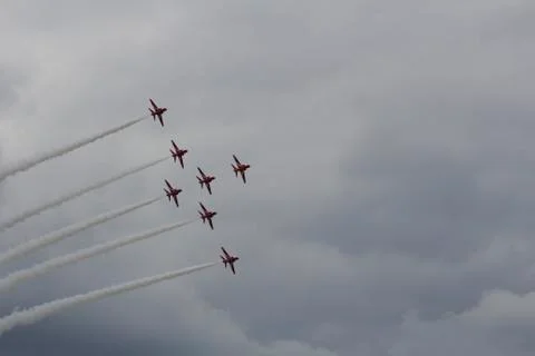 Planes in formation Stock Photos