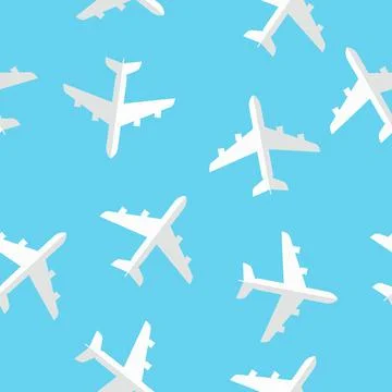 Planes Pattern. Stock Illustration