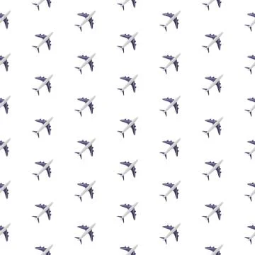 Planes. Pattern. Seamless Stock Illustration