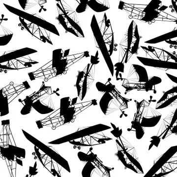 Planes silhouettes Stock Illustration