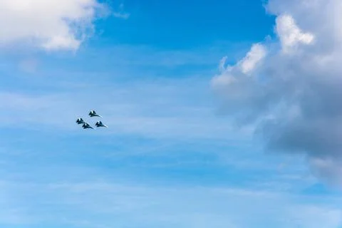Planes in the sky. Stock Photos