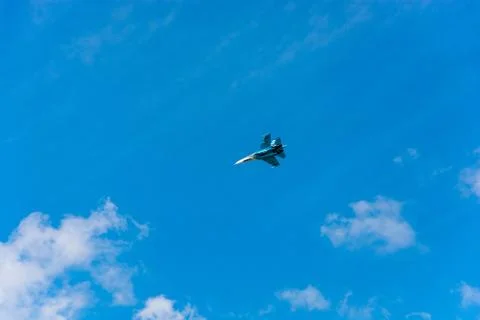 Planes in the sky. Stock Photos