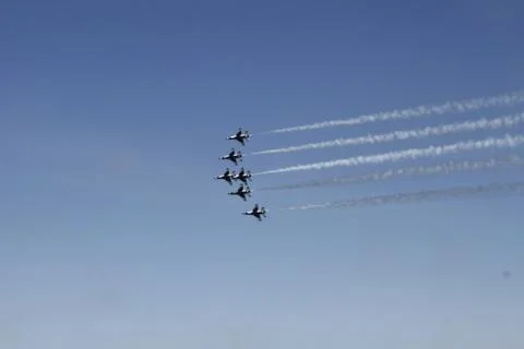 Planes in the sky Stock Photos