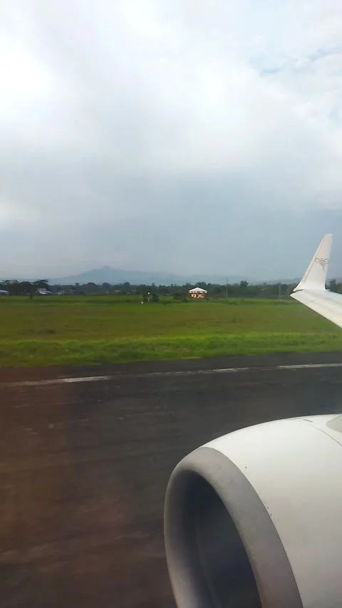 The Plane's Speed Increases for Take-off Soon Stock Footage 324568819