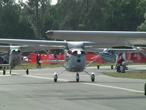 Planes taxiing by Stock Footage 45665411