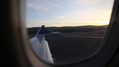 Planes Taxiing to the Runway Stock Footage 171893566