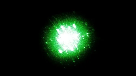 Planet abstract art sci fi green Stock-Footage 98114391