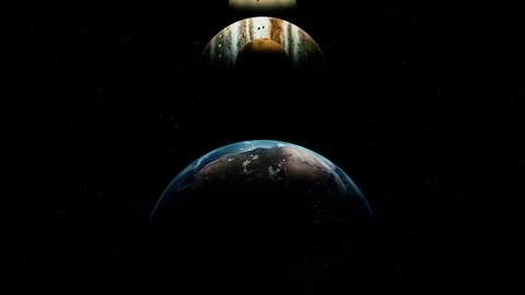 Planet Alignment 001 Stock Footage 80144446