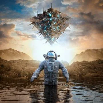 Planet of the ancients Illustrazione stock