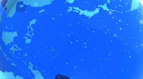 Planet and Snowflake Stock Footage 916025