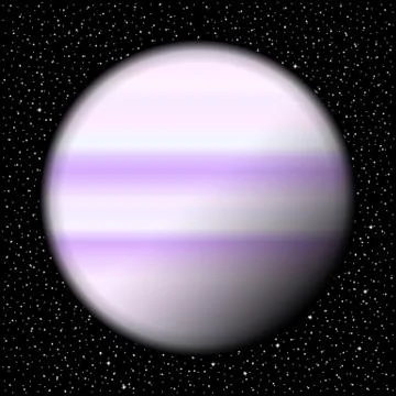 Planet and starry sky. Stock Illustration