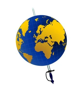 Planet and sword Stock Illustration