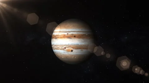 Planet Animated Background Video Stock Footage 264980161