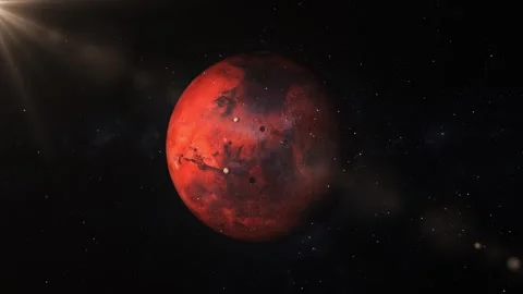 Planet Animated Background Video Stock Footage 264980166