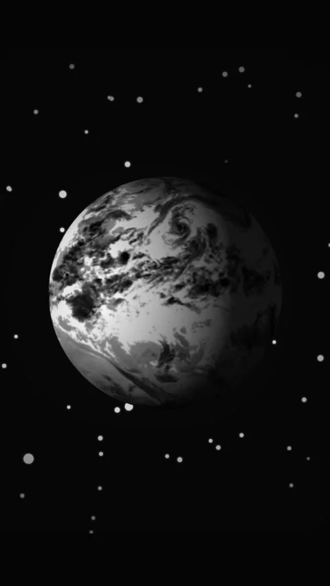 Planet animation with cloud patterns. Planet abstract planetary visualizati.. 動画素材 346052730