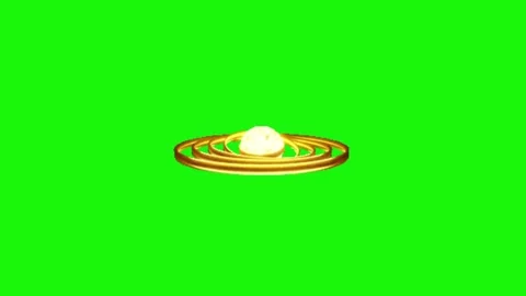 Planet animation on green screen Vídeos de archivo 334772747
