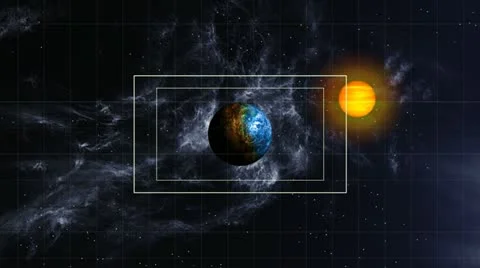 Planet Approach Stock Footage 12642876