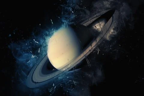 Planet Art - Saturn. Elements of this image furnished by NASA Stock Photos