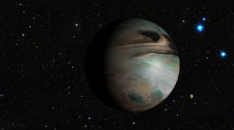 Planet Avalon is Space Stock Footage 31415433
