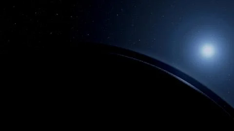 Planet Background in the Space. 3D Render. Stock Illustration