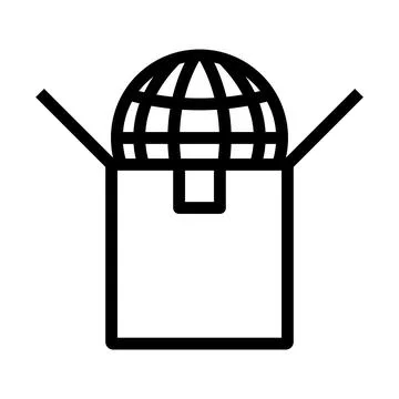 Planet In Box Stock Illustration