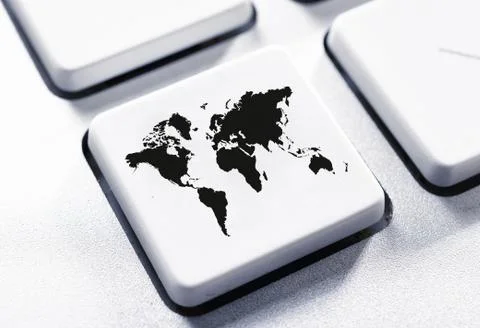 Planet button Stock Photos