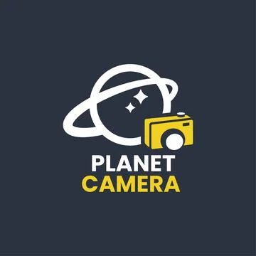 Planet Camera Logo Stock Illustration