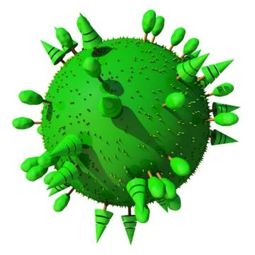 Planet Cartoon 3D Stock Illustration