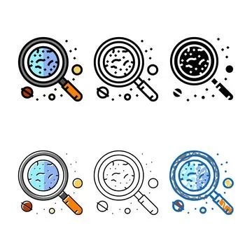 Planet clean exploration space exploration color icon vector Stock Illustration