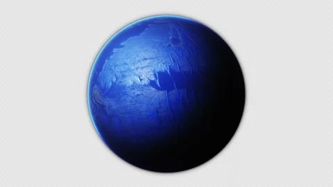 Planet of Cool Celestial Seas Stock Footage 321599263