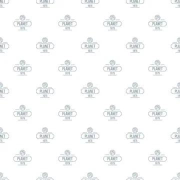 Planet cosmic pattern seamless Stock Illustration