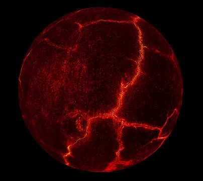 Planet crack ground Stock Illustration