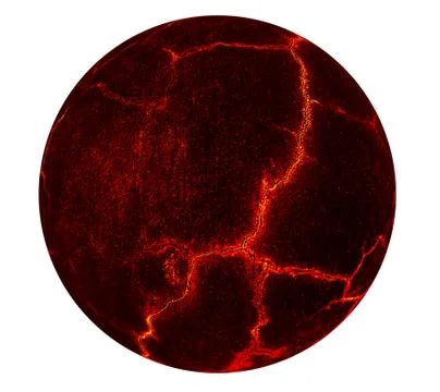 Planet crack ground Stock Illustration